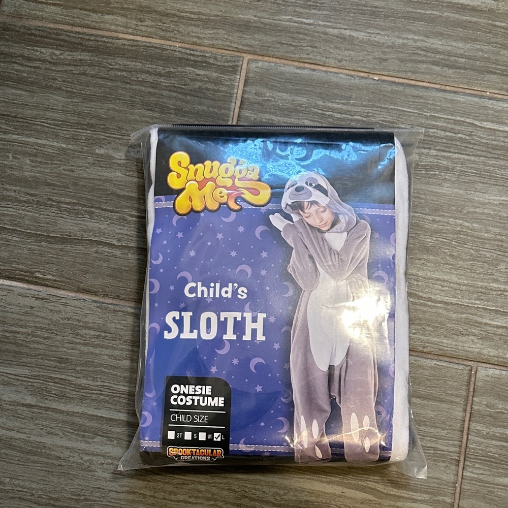 Snug Me Child's Sloth Onesie Costume